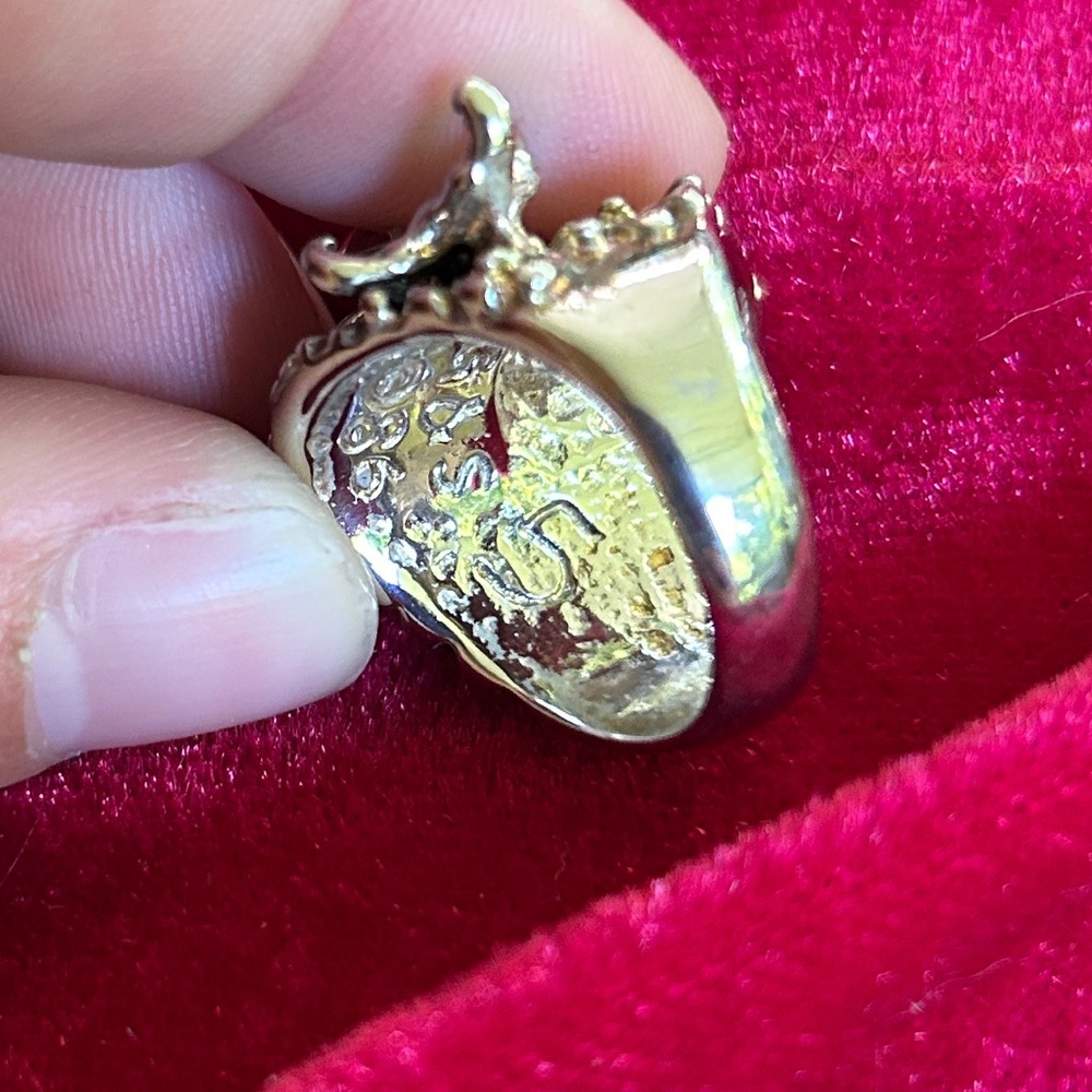 *RARE* VINTAGE G&S 1986 SILVER EAGLE RING EAGLE CLAW RING G&S RING - Picture 6 of 8